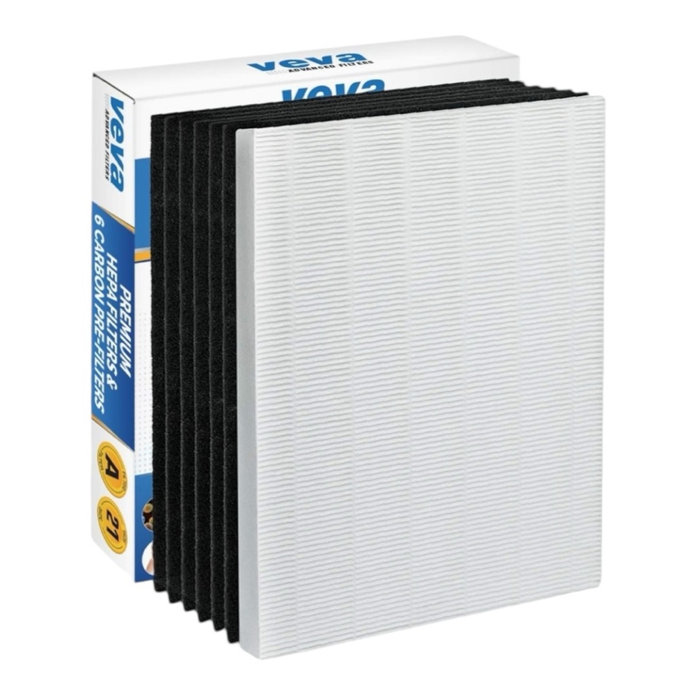 Proscenic VEVA PREMIUM HEPA Filter & 6 Pack Carbon Pre-Filter Set NWT